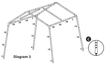 ozark trail 13x10 screen house canopy metal pole setup instructions|ozark trail repair manual.